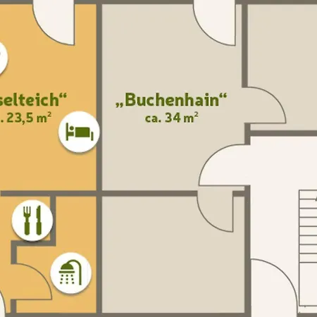 Apartment-pension Spreewald Marie דירה *